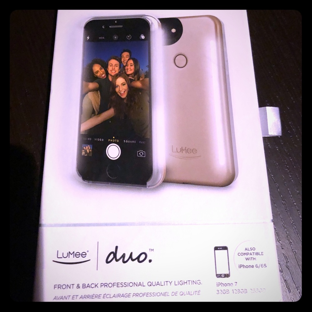LuMee Duo IPhone 7 Case - Gold